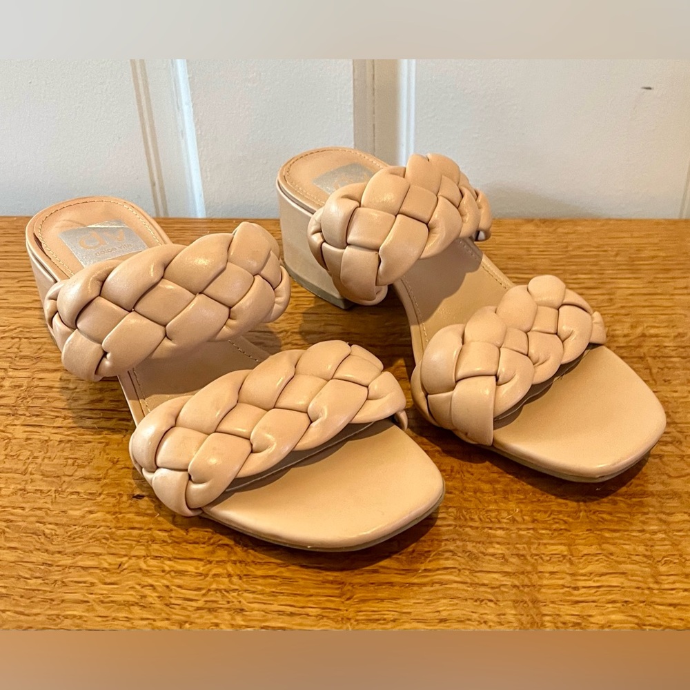 Dolce Vida Braided Nude Sandal Heels